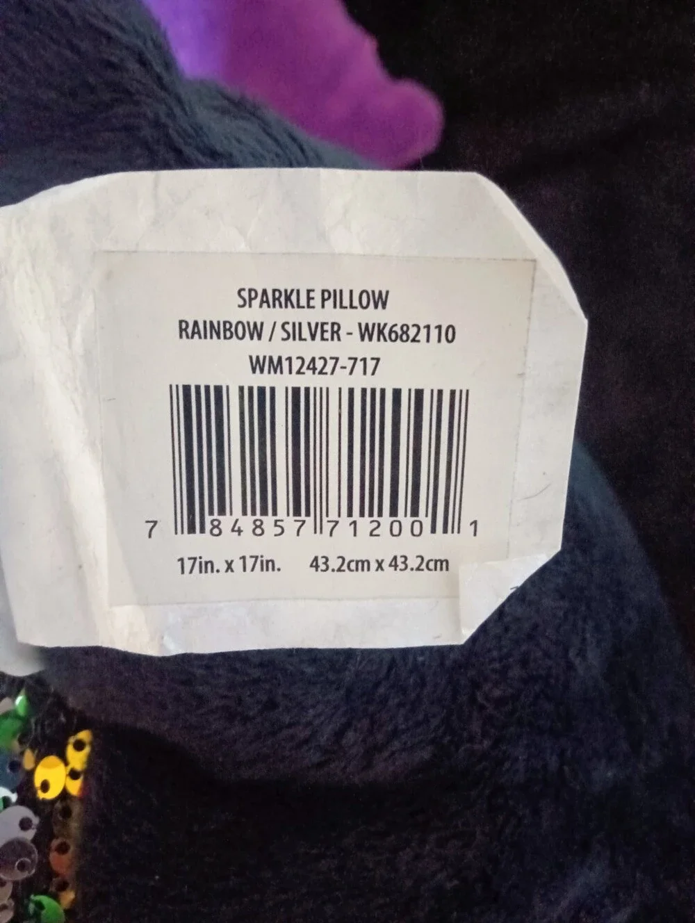 Set Of 2 Mainstays Reversible Sequin Sparkle Throw Pillows 17X17 New